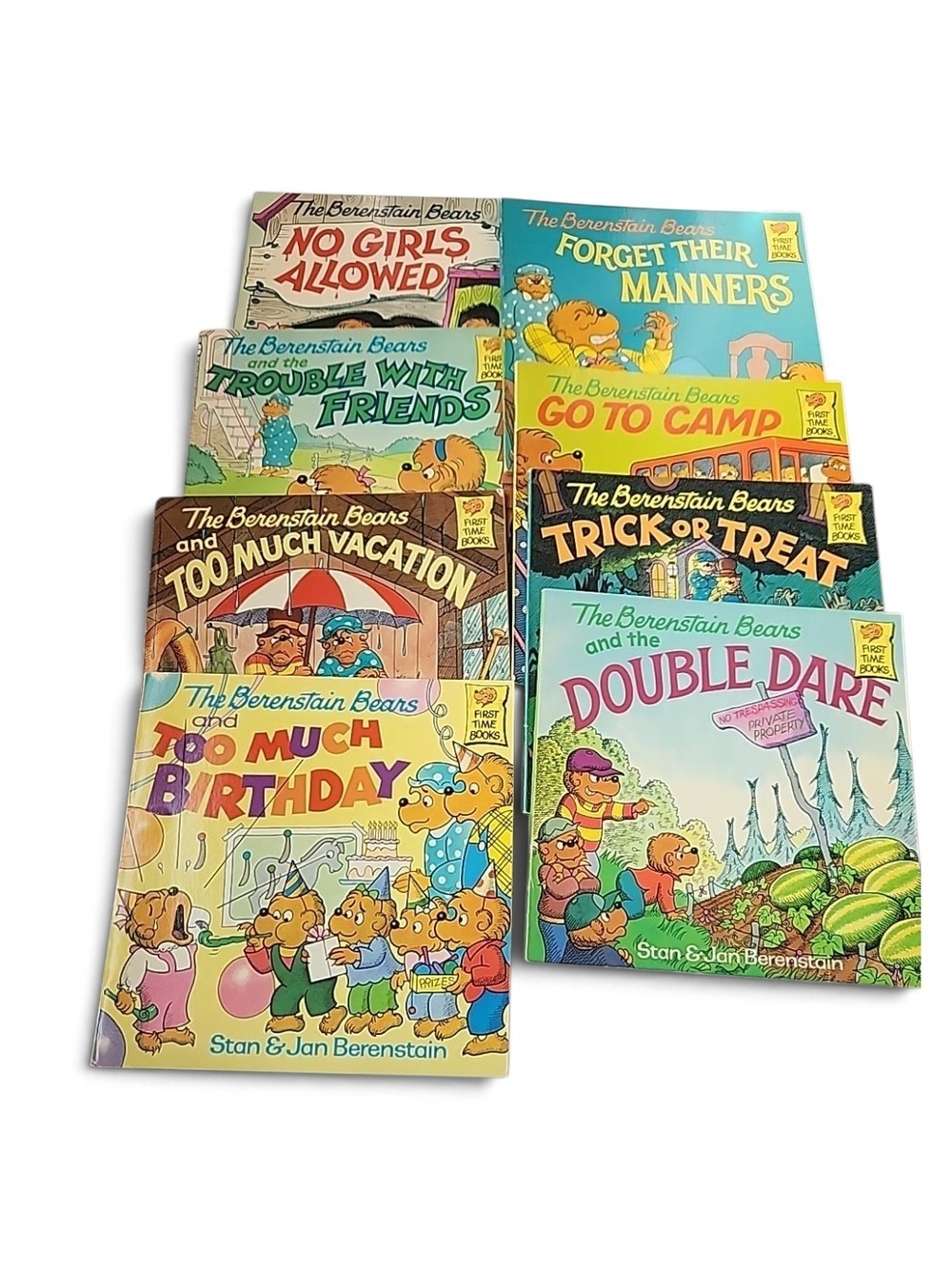 Berenstain Bears First Time Books Lot of 8 Vintage Children’s Picture Books 80s